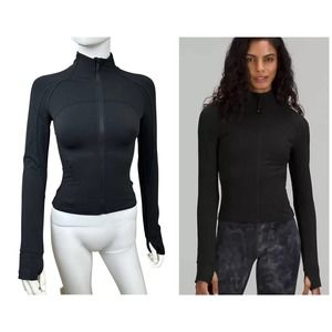 LULULEMON Cropped Define Jacket Nulu Sz 6 Black NWOT